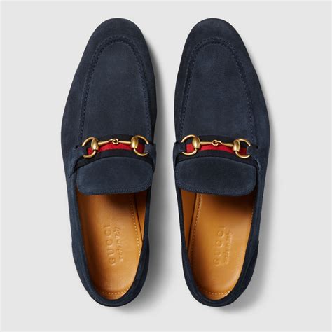 gucci leather horsebit web dress loafers|Gucci suede horsebit loafers.